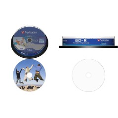 Verbatim DataLife 10x BD-R 25GB - High-Quality Blu-ray Discs for Reliable Storage | SKU: 0023942438045